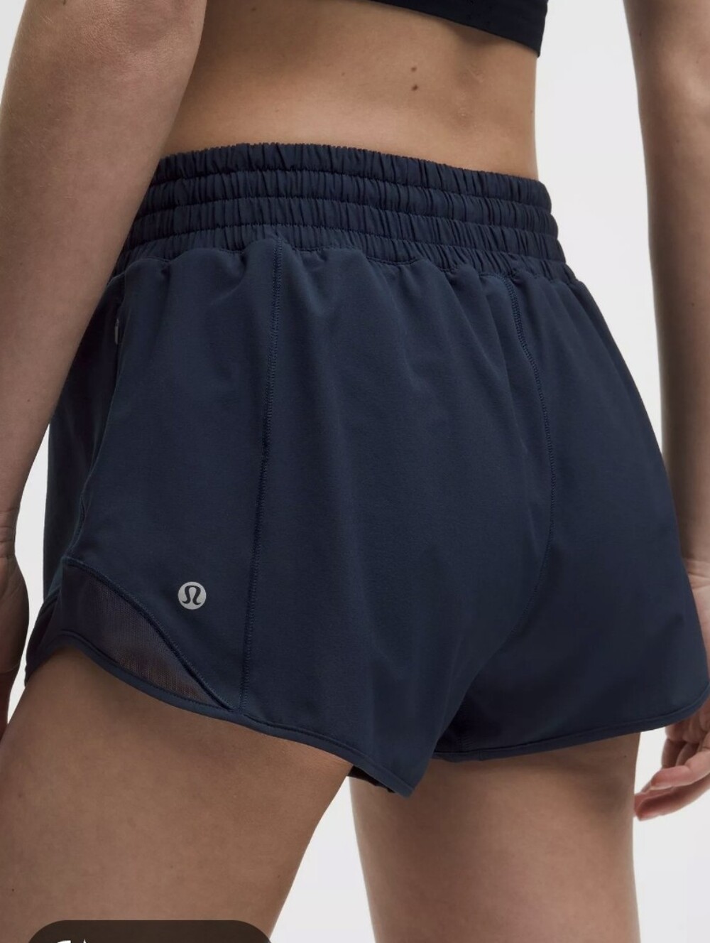 lululemon athletica Hotty Hot High-Rise Lined Short — Navy